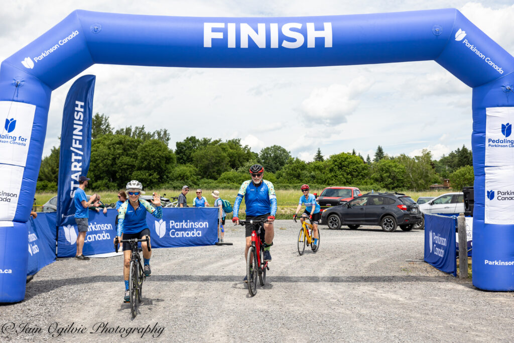 Crossing the finish line