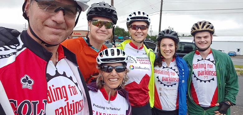 Photo of riders participating in Pedaling for Parkinson's